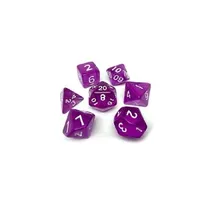 Preporučeni proizvod: Chessex Mini Translucent Purple with White 7-Dice Set