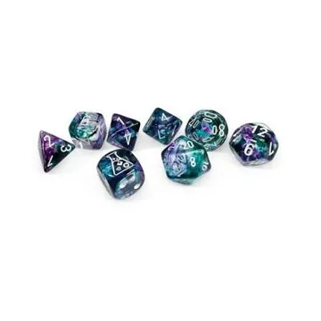 Chessex Nebula Flourtie with White 7-Dice Set with bonus die (Lab Dice) - slika proizvoda pod brojem: 1