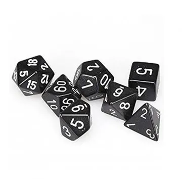 Chessex Opaque Black with White - slika proizvoda pod brojem: 1