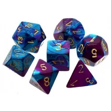 Preporučeni proizvod: Chessex Gemini Purple Teal with Gold 7- Dice Set