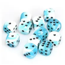 Preporučeni proizvod: Chessex Gemini White Teal with Black 16mm D6 (12 Dice)