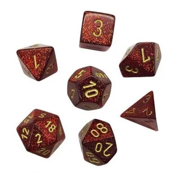 Chessex Glitter Ruby with Gold - slika proizvoda pod brojem: 1