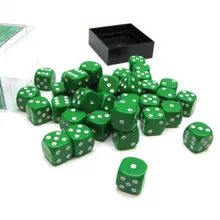 Preporučeni proizvod: Chessex Opaque Green with White 12mm D6 Dice Blocks (36 Dice)