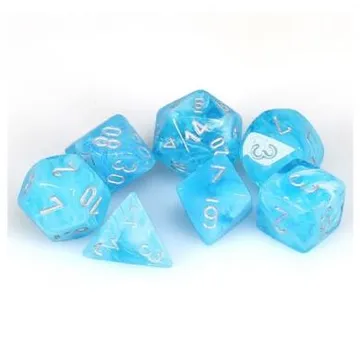 Chessex Luminary Sky with Silver 7- Dice Set - slika proizvoda pod brojem: 1