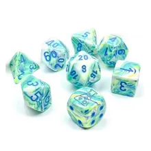 Preporučeni proizvod: Chessex Festive Garden with Blue 7-Dice Set (Lab Dice)