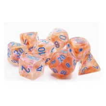 Preporučeni proizvod: Chessex Borealis Luminary Rose Gold with Light Blue 7- Dice Set (Lab Dice)