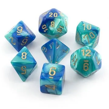 Chessex Gemini Blue Teal with Gold - slika proizvoda pod brojem: 1