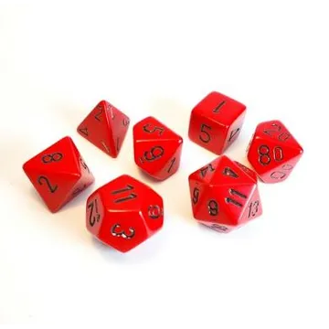 Chessex Opaque Red with Black - slika proizvoda pod brojem: 1