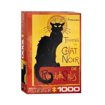 Puzzle Black Cat by T.A. Steinlen - slika proizvoda pod brojem: 1