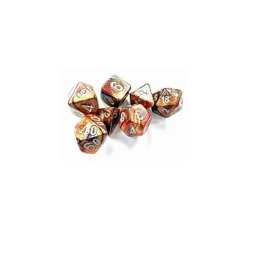Chessex Mini Lustrous Gold with Silver 7-Dice Set - slika proizvoda pod brojem: 1