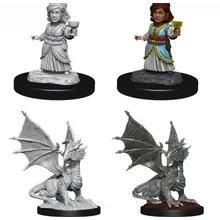 Preporučeni proizvod: D&D Nolzur's Marvelous Miniatures Silver Dragon Wyrmling & Female Halfling