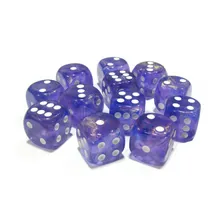 Preporučeni proizvod: Chessex Borealis Purple with White 16mm D6 Dice Block (12 Dice)