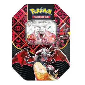 Pokemon SV4.5 Paldean Fates 4-Booster Tin Charizard EX - slika proizvoda pod brojem: 1