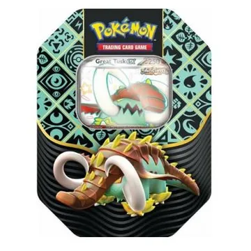 Pokemon SV4.5 Paldean Fates 4-Booster Tin Great Tusk EX - image of product number: 1