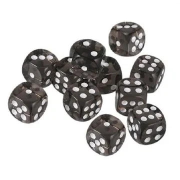 Chessex Translucent Smoke with White 16mm D6 (12 Dice) - slika proizvoda pod brojem: 1