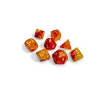 Preporučeni proizvod: Chessex Gemini Gellow Red with Yellow 7-Dice Set with bonus die (Lab Dice)