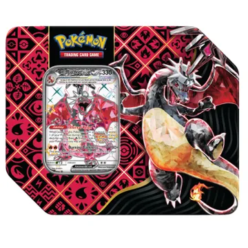 Pokemon SV4.5 Paldean Fates 5-Booster Tin Charizard EX - slika proizvoda pod brojem: 1