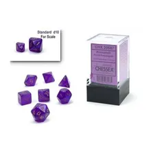 Preporučeni proizvod: Chessex Mini Borealis Luminary Royal Purple with Gold 7-Dice Set