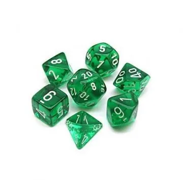 Chessex Translucent Green with White - slika proizvoda pod brojem: 1
