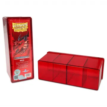 Dragon Shield Four Compartment Storage Box Prozirno Crvena - image of product number: 1