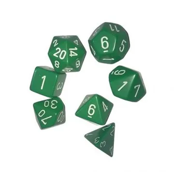 Chessex Opaque Green with White - slika proizvoda pod brojem: 1