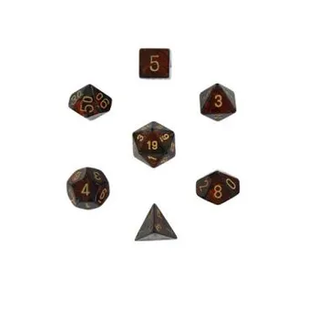 Chessex Mini Scarab Blue Blood with Gold 7-Dice Set - slika proizvoda pod brojem: 1