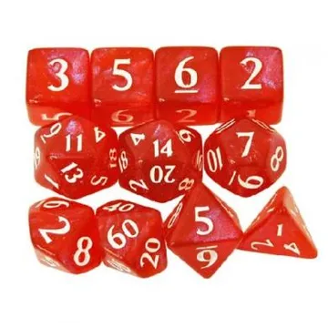 Eclipse 11- Dice Set Apple Red - slika proizvoda pod brojem: 1