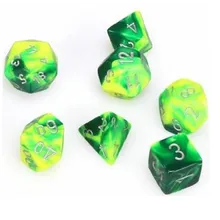Preporučeni proizvod: Chessex Gemini Green Yellow with Silver