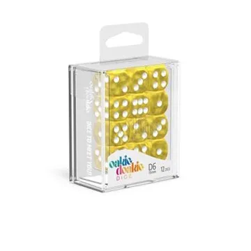 Oakie Doakie D6 x 12 Yellow Dice Set - image of product number: 1