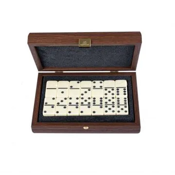 Set Domina u kutiji od tamnog oraha - replika - slika proizvoda pod brojem: 1