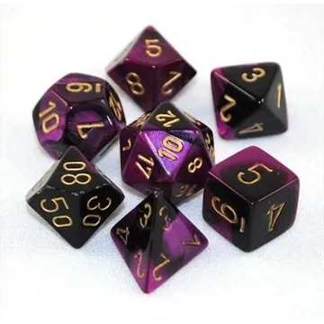 Chessex Gemini Black Purple with Gold - slika proizvoda pod brojem: 1