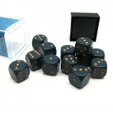Preporučeni proizvod: Chessex Opaque Dusty Blue with Copper 16mm D6 Dice Block (12 Dice)