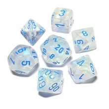 Preporučeni proizvod: Chessex Borealis Icicle with Light Blue 7- Dice Set