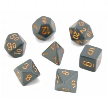Chessex Opaque Dark Grey with Copper - slika proizvoda pod brojem: 1
