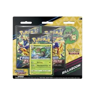 Pokemon TCG Crown Zenith Rillaboom Pin Collection - image of product number: 1