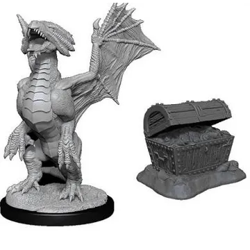 D&D Nolzur's Marvelous Miniatures Bronze Dragon Wyrmling & Pile of Sea found Treasure - slika proizvoda pod brojem: 1