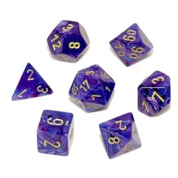 Chessex Lustrous Purple with Gold - image of product number: 1
