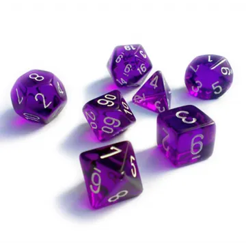 Chessex Translucent Purple with White - slika proizvoda pod brojem: 1