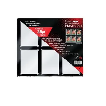 35PT 6-Card Black Border UV One-Touch Magnetic Holder - slika proizvoda pod brojem: 1